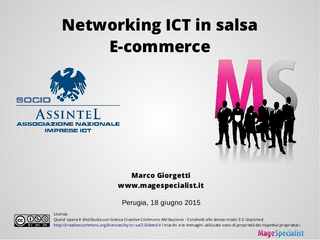 Slide dell’incontro Networking ICT in salsa E-commerce